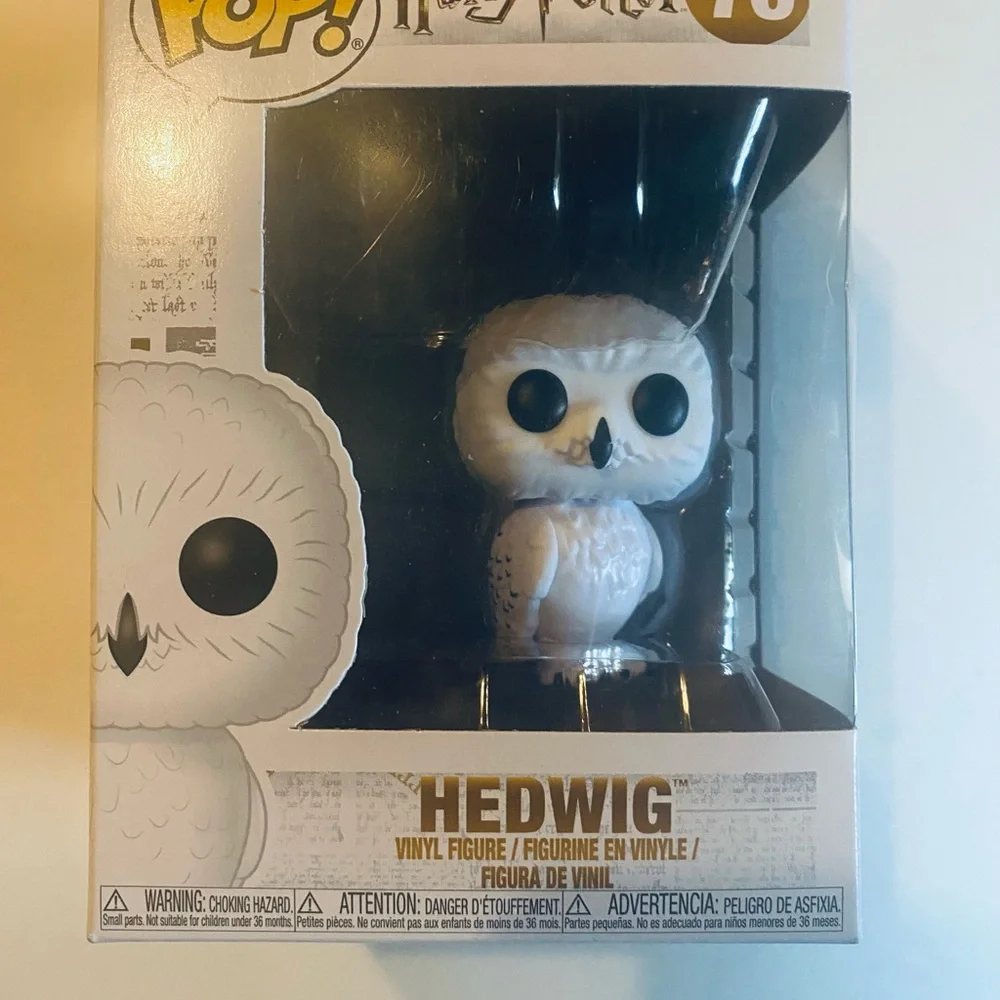 Hedwig Vinyl Figure - White. Brand New in Box. Hedwig 12” Plush. NWOT.